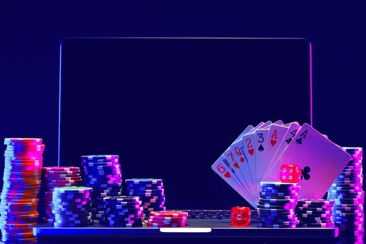 Antarmuka Infinite Blackjack di monyet jp menunjukkan panel kontrol dan feed video live dealer